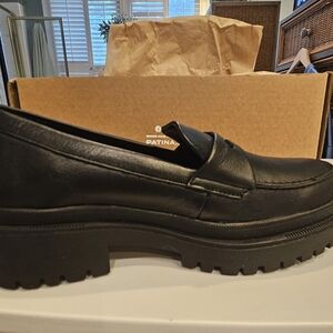 Patina black Chunky loafers, size 8.5.